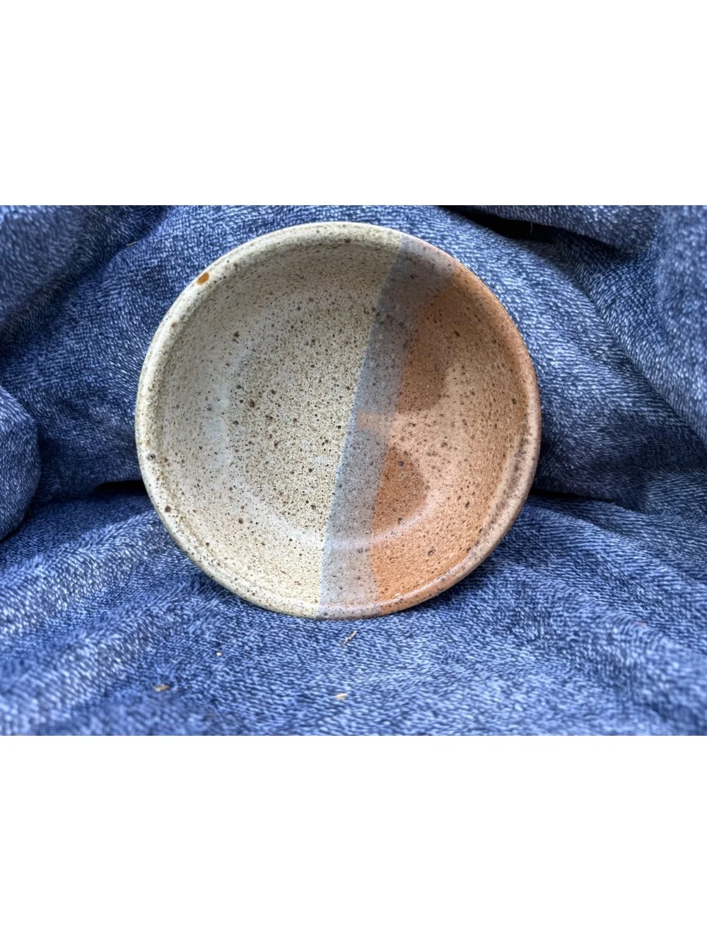 Handcrafted Two-Tone Ceramic Bowl